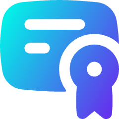 Document Certificate Icon from Flex Gradient Set