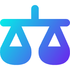 Justice Scale 1 Icon from Flex Gradient Set