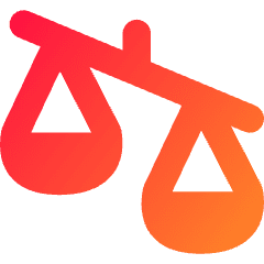 Justice Scale 3 Icon from Flex Gradient Set