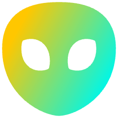 Alien Icon from Flex Gradient Set