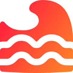 Tidal Wave Icon from Flex Gradient Set
