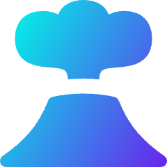 Volcano Icon from Flex Gradient Set
