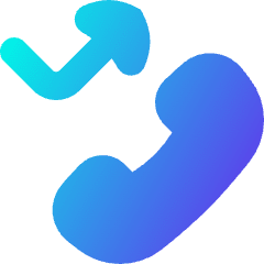 Missed Call Icon from Flex Gradient Set