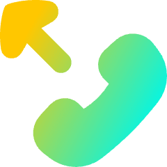 Outgoing Call Icon from Flex Gradient Set