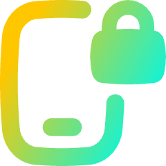 Phone Lock 1 Icon from Flex Gradient Set