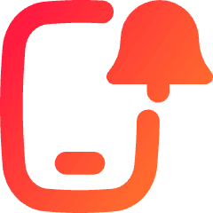 Phone Notification Icon from Flex Gradient Set