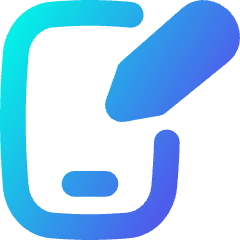 Phone Pen 1 Icon from Flex Gradient Set