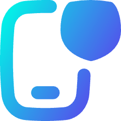 Phone Shield Icon from Flex Gradient Set