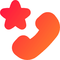 Phone Star Icon from Flex Gradient Set