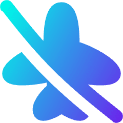 Airplane Disabled Icon from Flex Gradient Set