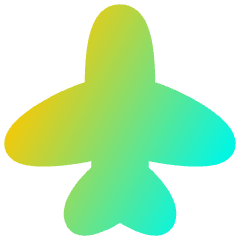 Airplane Enabled Icon from Flex Gradient Set
