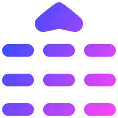 Phone Numpad Up Icon from Flex Gradient Set