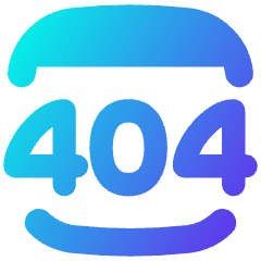 Browser Error 404 Icon from Flex Gradient Set
