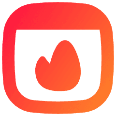 Browser Favorite Fire Icon from Flex Gradient Set