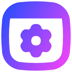 Browser Setting Gear Icon from Flex Gradient Set
