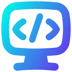 Code Monitor 1 Icon from Flex Gradient Set