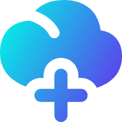 Cloud Add Icon from Flex Gradient Set