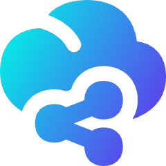 Cloud Share Icon from Flex Gradient Set
