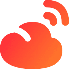 Cloud Wifi Icon from Flex Gradient Set