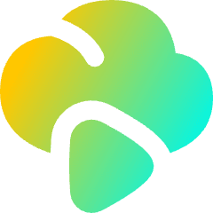 Insert Cloud Video Icon from Flex Gradient Set