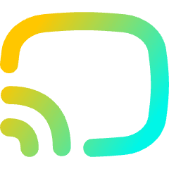 Screen Broadcast Icon from Flex Gradient Set