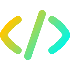 Code Bracket Icon from Flex Gradient Set