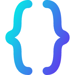 Curly Brackets Icon from Flex Gradient Set