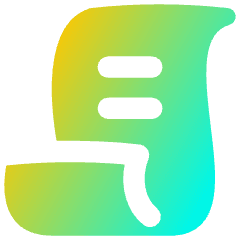 Script 1 Icon from Flex Gradient Set