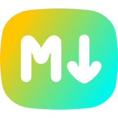 Markdown Rectangle Programming Icon from Flex Gradient Set