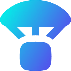 Parachute Drop Icon from Flex Gradient Set
