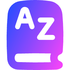 Dictionary Language Book Icon from Flex Gradient Set