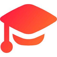 Graduation Cap Icon from Flex Gradient Set