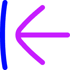 Line Arrow Move Left Large 1 Icon from Flex Neon Set