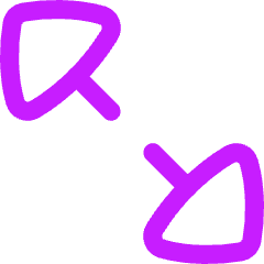 Triangle Arrow Expand Diagonal Large 2 Icon from Flex Neon Set