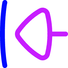 Triangle Arrow Move Left Large 1 Icon from Flex Neon Set