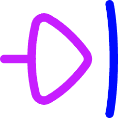 Triangle Arrow Move Right Large 1 Icon from Flex Neon Set