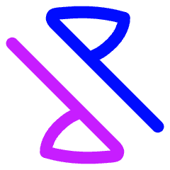 Triangle Arrow Transfer Diagonal Large 2 Icon from Flex Neon Set