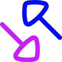 Triangle Arrow Transfer Diagonal Large 4 Icon from Flex Neon Set