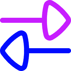 Triangle Arrow Transfer Horizontal Large 2 Icon from Flex Neon Set