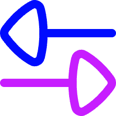 Triangle Arrow Transfer Horizontal Large 3 Icon from Flex Neon Set