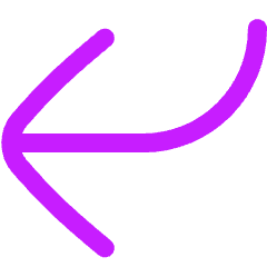 Line Arrow Bend Down Left Large Icon from Flex Neon Set