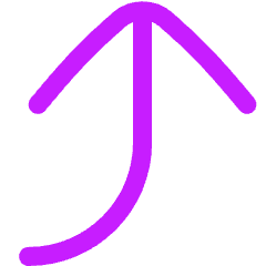 Line Arrow Bend Right Up Large Icon from Flex Neon Set