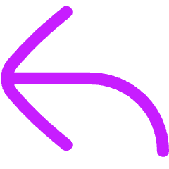 Line Arrow Bend Up Left Large Icon from Flex Neon Set