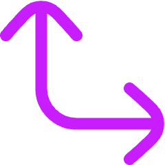 Line Arrow Bottom Left Corner Large Icon from Flex Neon Set