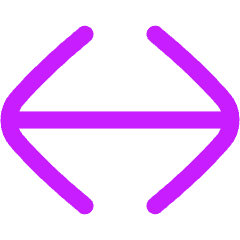 Line Arrow Horizontal Large Icon from Flex Neon Set