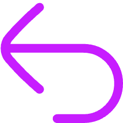 Line Arrow Turn Backward Large Icon from Flex Neon Set