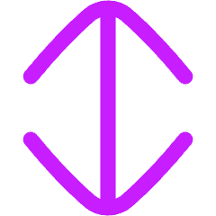 Line Arrow Vertical Large Icon from Flex Neon Set