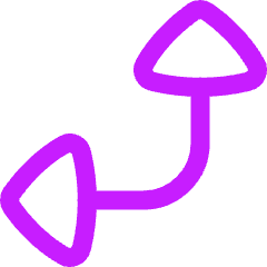 Triangle Arrow Bottom Right Corner Large Icon from Flex Neon Set