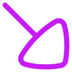 Triangle Arrow Diagonal Bottom Right Large Icon from Flex Neon Set
