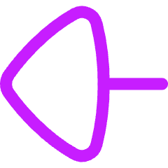 Triangle Arrow Left Large 1 Icon from Flex Neon Set